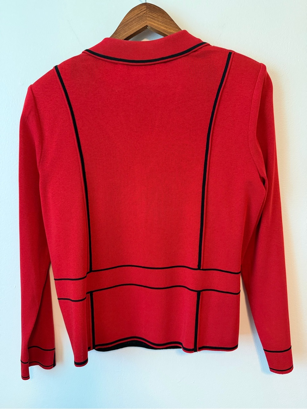 Ming Wang Open-Front Blazer with Shoulder Pads and Tank Top - Picture 10 of 15